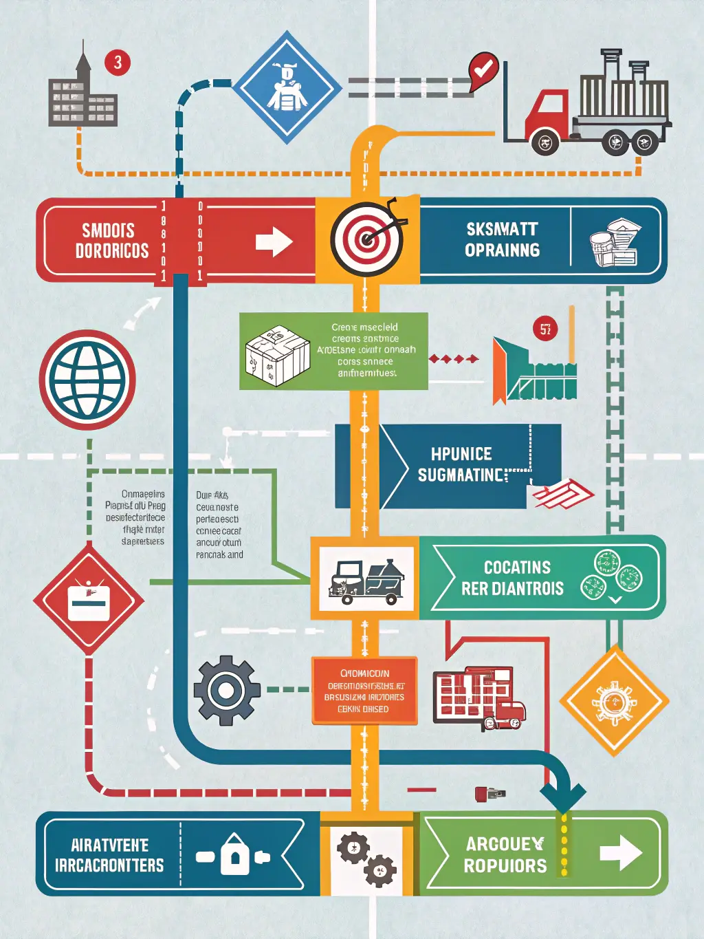 A visual representation of a streamlined supply chain process, highlighting efficiency and cost savings.